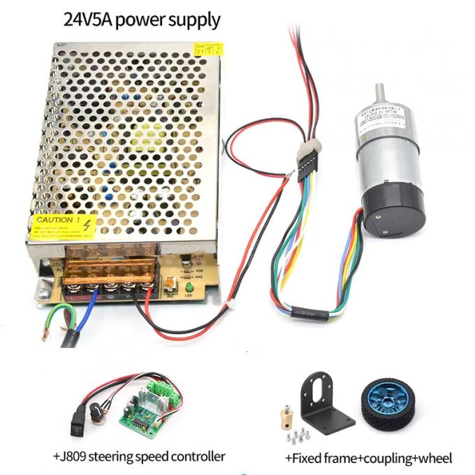 보호하는 높은 토크 편심 갱구 장치 모터 1600rpm 37mm 홀 인코더 모자 11