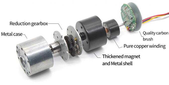 고품질 24V 감속 모터 JGB37-3625 미니 전기 브러시리스 DC 모터 20