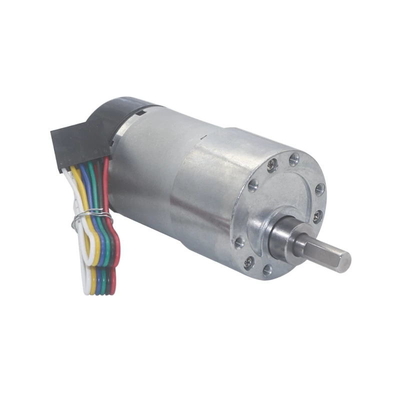 보호하는 높은 토크 편심 갱구 장치 모터 1600rpm 37mm 홀 인코더 모자