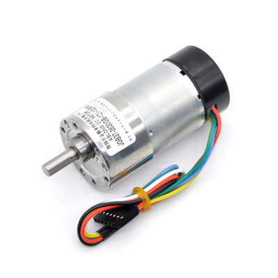 부호기와 37 밀리미터 12v 24v 1600Rpm 고토크 기어 들 모우터 편심축