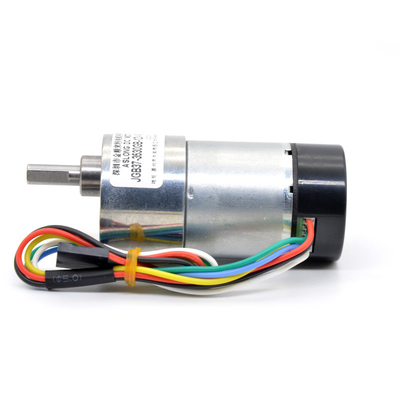 부호기와 37 밀리미터 12v 24v 1600Rpm 고토크 기어 들 모우터 편심축