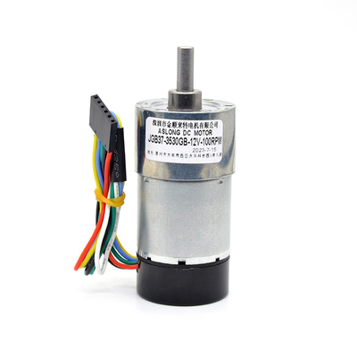 부호기와 37 밀리미터 12v 24v 1600Rpm 고토크 기어 들 모우터 편심축