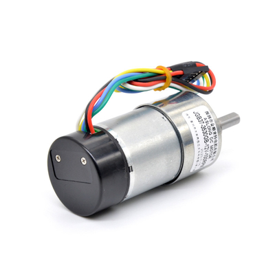 부호기와 37 밀리미터 12v 24v 1600Rpm 고토크 기어 들 모우터 편심축