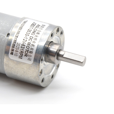 부호기와 37 밀리미터 12v 24v 1600Rpm 고토크 기어 들 모우터 편심축