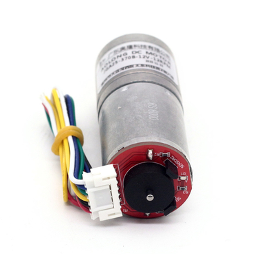 JGA25-370B 큰 토크 작은 DC 기어 모터 타코미터 인코더와 1360rpm