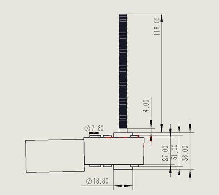 PWM 전기 브러시리스 DC 기어 모터 24 볼트 DC 기어 모터 235rpm